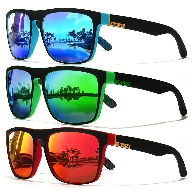 Fishing Sunglasses Polarized - ファッションヴィンテージスクエア偏光サングラス男性女性運転釣りブランドデザイナーサングラスドライバーの眼鏡 UV400