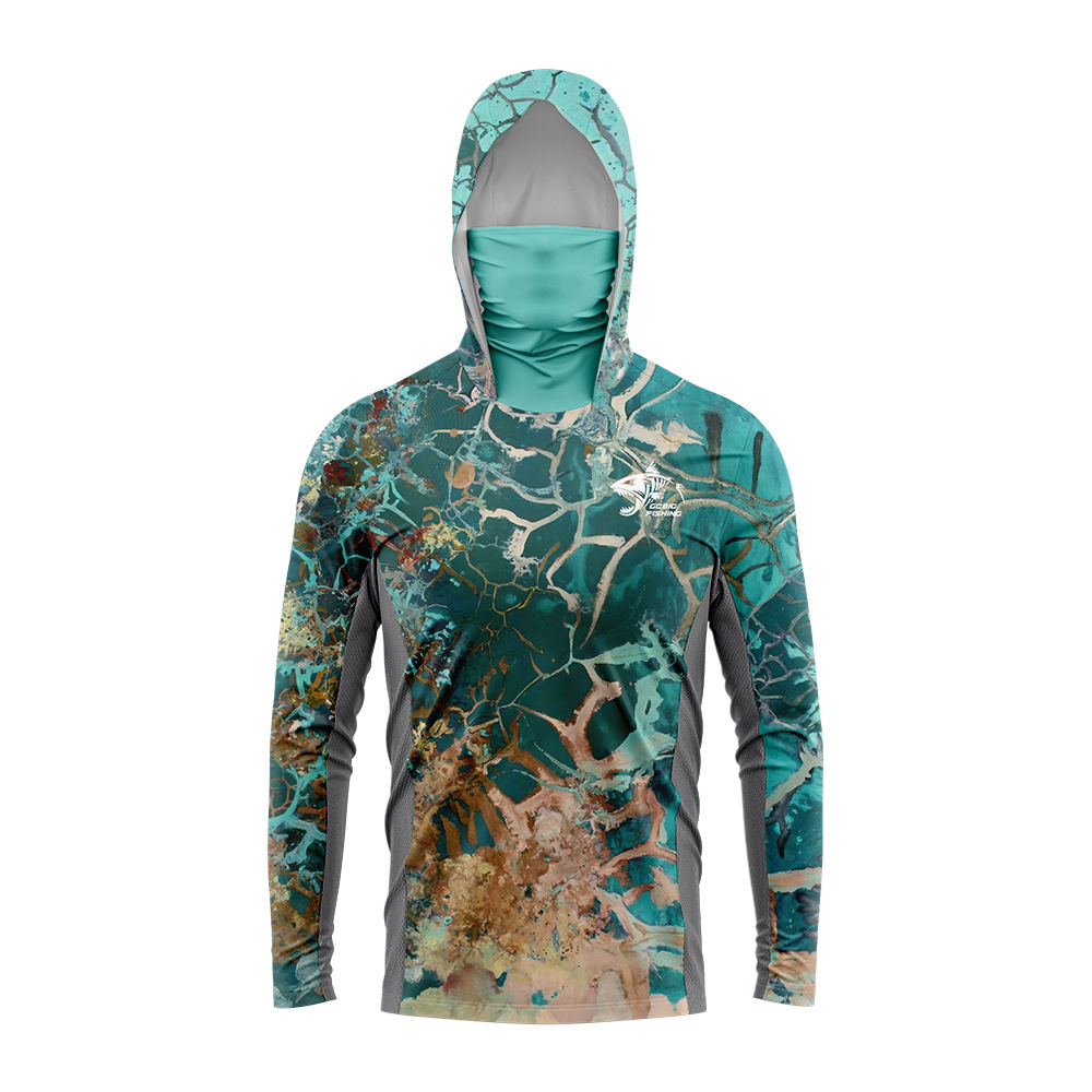 グラデーションの緑と黄色のスケルトンフィッシュ柄メンズフィッ - Fishing Hoodie のレビューと価格