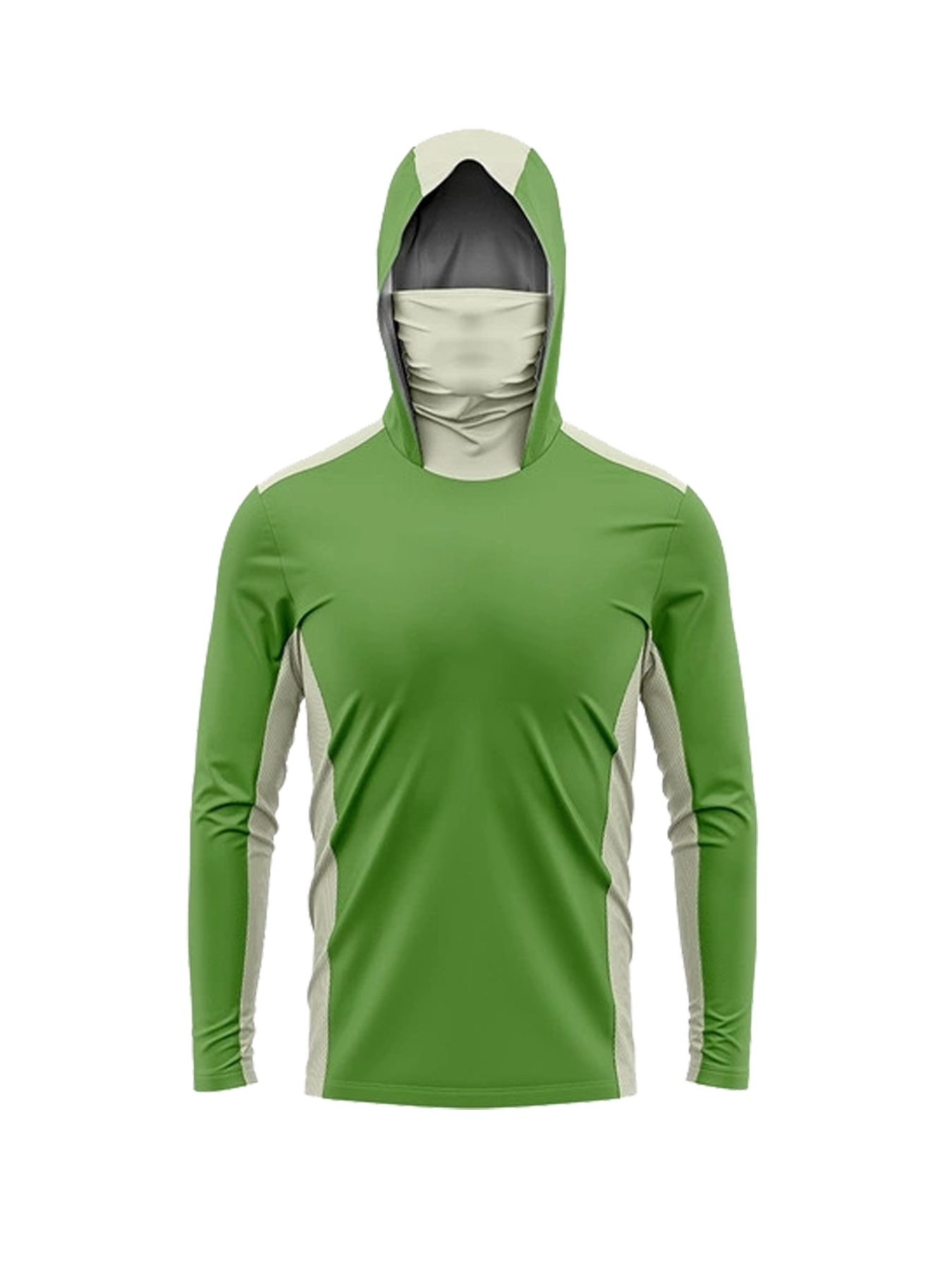 デザートカモフラージュ柄メンズフィッシングフード付きシャツ、 - Fishing Mask Sun Protection のレビューと価格
