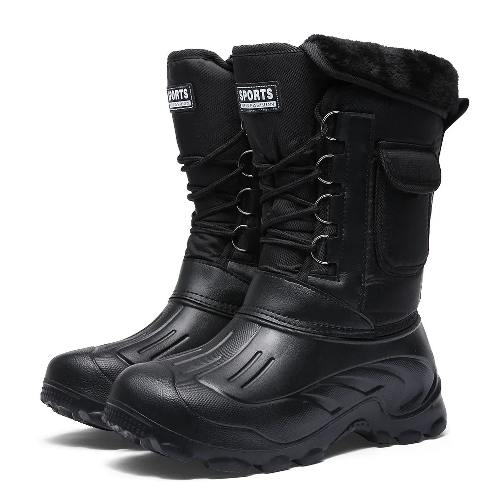 メンズ冬用スノーブーツ アウトドアフィッシングシューズ スノ - Fishing Boots のレビューと価格