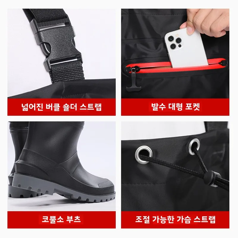 防水チェストウェーダー釣りパンツ靴ブーツウェーダーセット肥厚 - Fishing Waders のレビューと価格