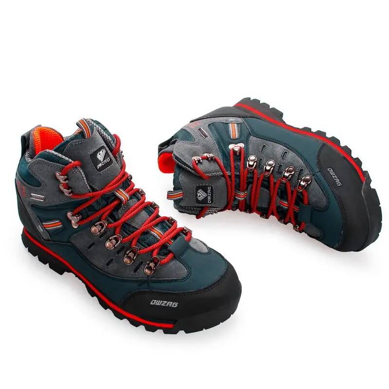 メンズハイキングスニーカー 防水レザー ハイカットブーツ 登 - Fishing Boots のレビューと価格