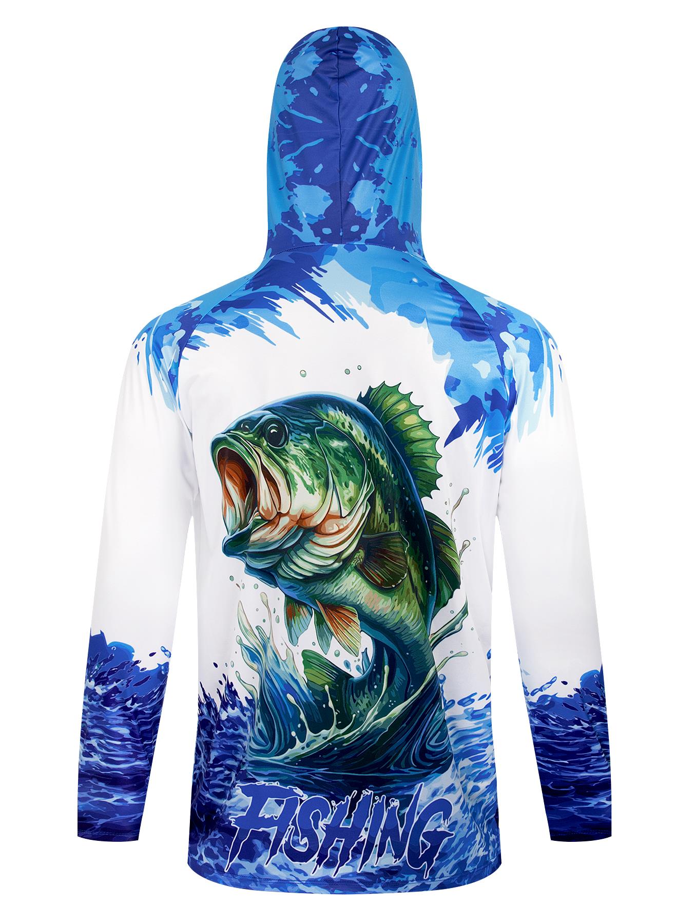 フィッシングフード付きシャツ UPF 50 フィッシュパーカ - Fishing Shirt Uv Protection のレビューと価格