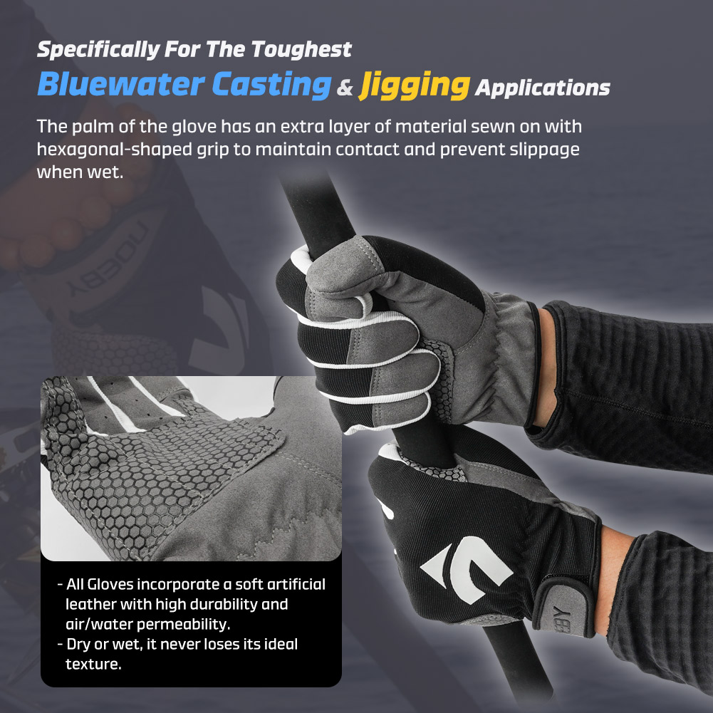 NOEBY フィッシンググローブ 滑り止め フルフィンガー  - Fishing Gloves のレビューと価格