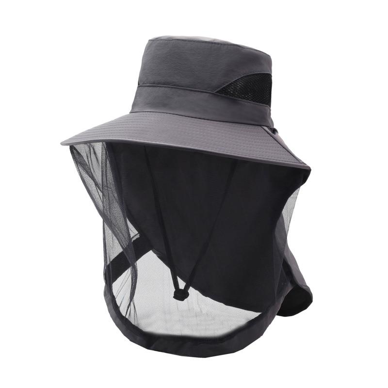 アウトドア用防蚊帽子 男女兼用 釣り用キャップ フェイスカバ - Fishing Mask Sun Protection のレビューと価格