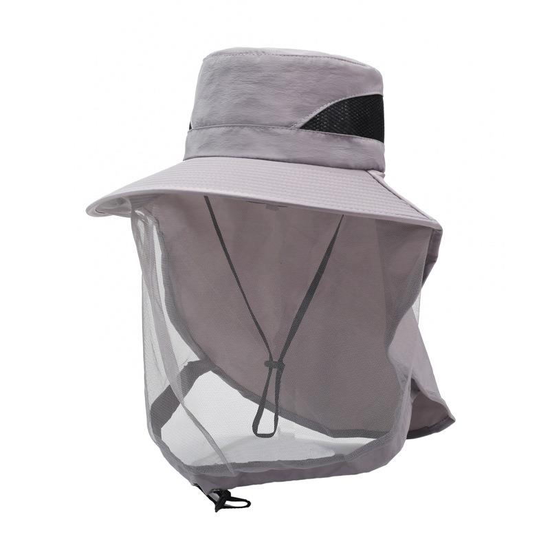 アウトドア用防蚊帽子 男女兼用 釣り用キャップ フェイスカバ - Fishing Mask Sun Protection のレビューと価格