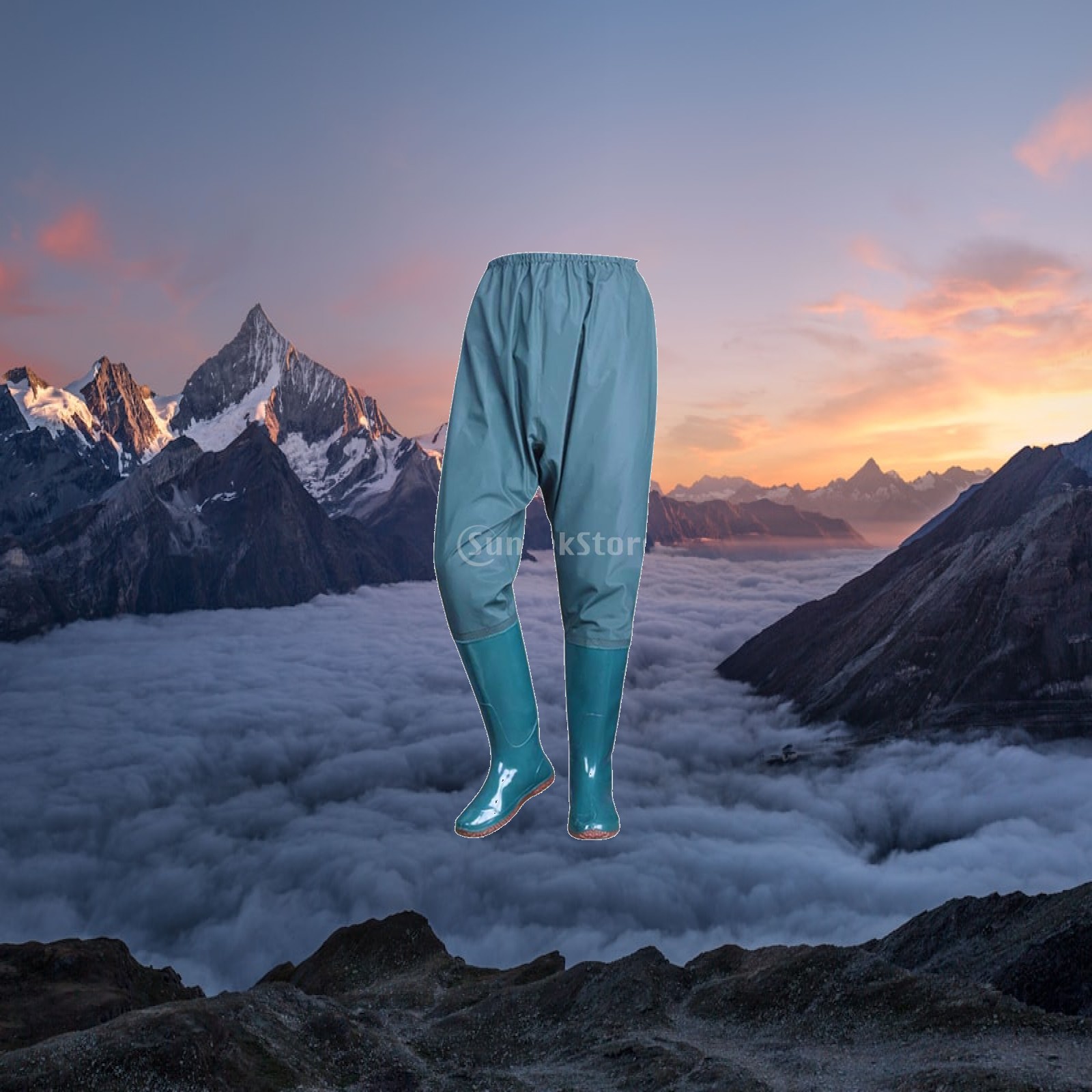 軽量防水フィッシングヒップウェーダー、通気性ブーツフットウェ - Fishing Pants Waterproof のレビューと価格