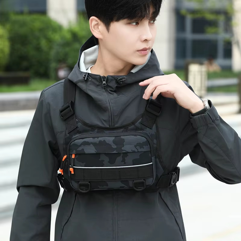 サイクリングフロントチェストベスト戦術バックパックキャンプ登 - Fishing Backpack のレビューと価格